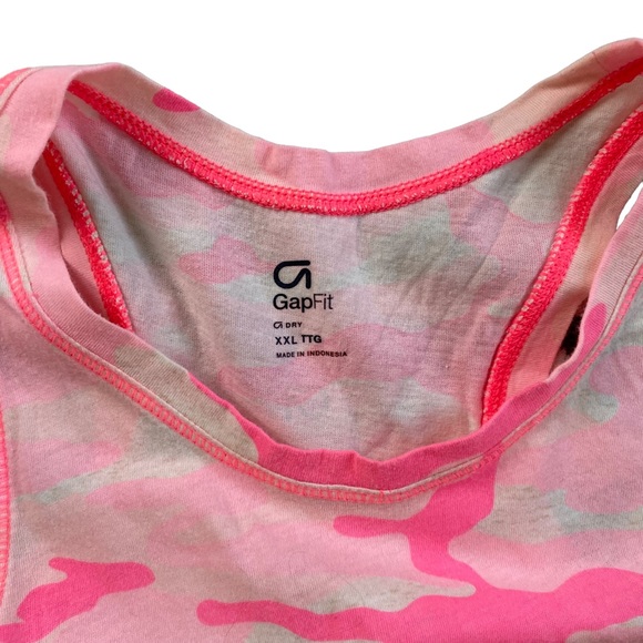 GAP Kids Pink Camouflage Tank Top - Size XXL - Picture 3 of 3